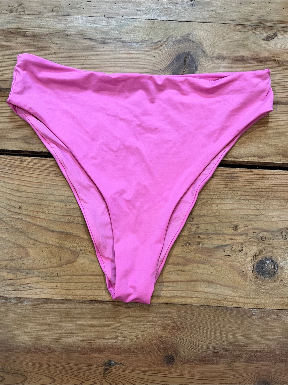 SKIMS L Gorgeous Barbie Pink Bikini Bottoms Recycled Nylon High Cut